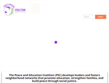 Tablet Screenshot of peaceandeducation.org